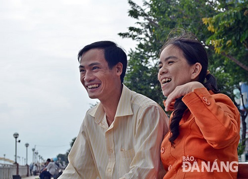  A happy young couple 