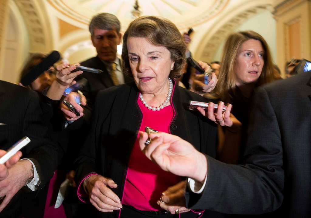 Thượng nghị sỹ kiêm chủ tịch Ủy ban tình báo Thượng viện, bà Dianne Feinstein - Ảnh: Reuters