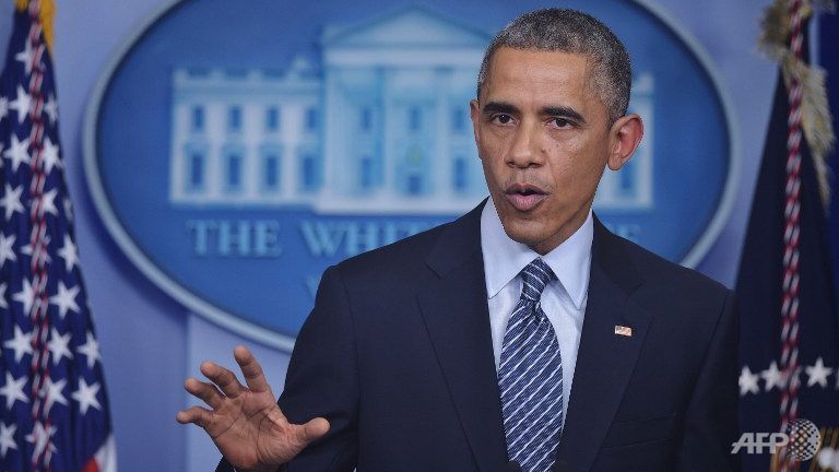 Tổng thống Barack Obama được cho là sẽ ký ban hành luật bao gồm các lệnh trừng phạt chống Nga.  Ảnh: AFP