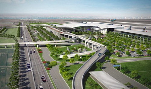 An artist's impression of the T2 terminal of the Noi Bai International Airport in Ha Noi.