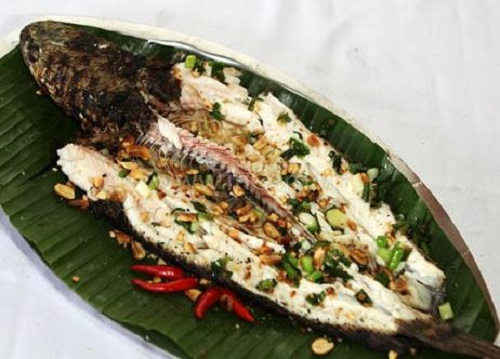   Grilled snakehead fishes