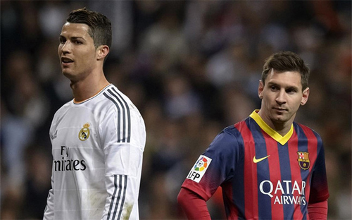 Ronaldo và Messi tiếp tục là hai cầu thủ ghi bàn nhiều nhất năm. Ảnh: AFP