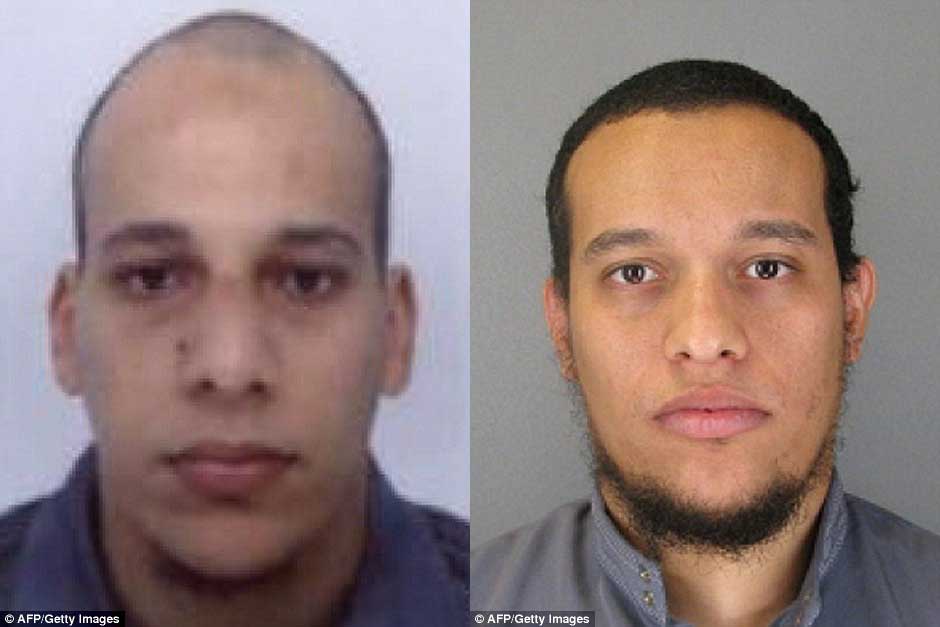 Cherif Kouachi (left), 32, his brother Said Kouachi (right), 34  