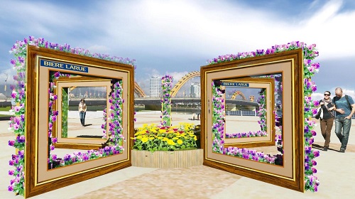  Entitled “Picture Frames”, this floral decoration will allow visitors to save their memorable moments with their family members and friends.