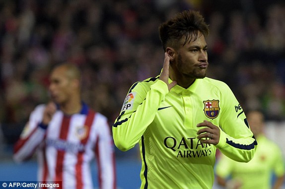 Neymar thi đấu xuất sắc trong trận đấu lượt về (Ảnh: AFP)