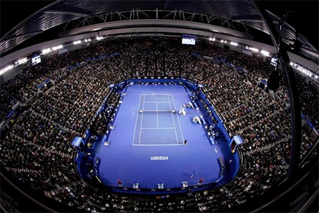 Rod Laver Arena chật cứng người hâm mộ tới xem Murray thi đấu Djokovic