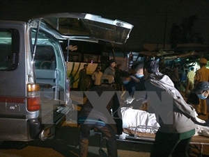 10 people were killed and nine others injured in a coach collision Binh Thuan on February 9. (Photo: VNA)