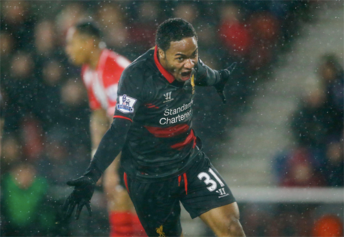 Sterling là tác giả bàn ấn định tỷ số trên sân St Marys. Ảnh: Reuters.