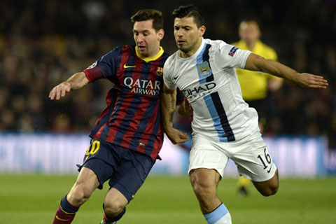 Messi và Aguero - Hai trụ cột của Barca và Man City đều lùn 