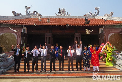    Pigeon release for peace and prosperity throughout the year