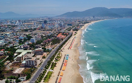  The Pham Van Dong Beach- a view from above