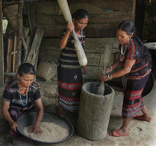   “Nhip Chay” (Rhythmically Pounding Rice in Pestles)