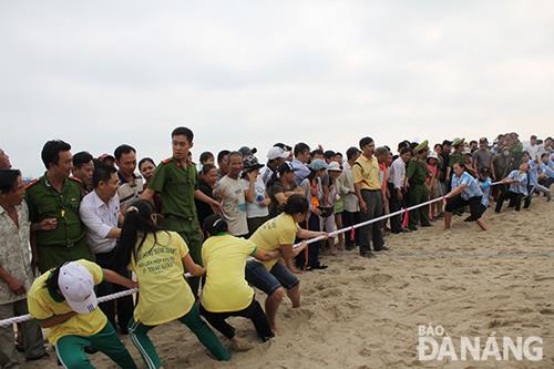  The tug-of-war competition