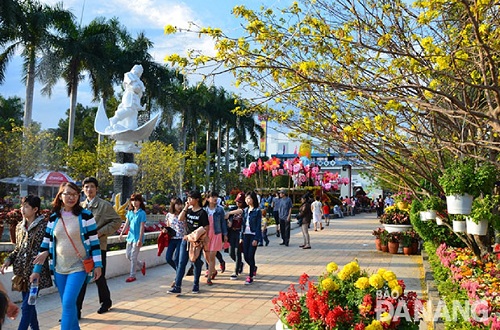 Visitors at the city’s 29 March Park            