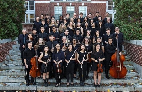 Members of Phillips Exeter Academy’s concert choir and chamber orchestra are shown in this file photo.