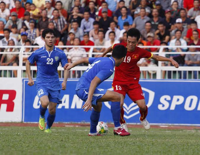 Olympic Việt Nam bất phân thắng bại cùng Uzbekistan - Ảnh: Trọng Vũ