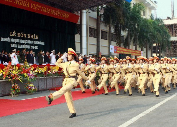 Học viện Cảnh sát nhân dân khai giảng năm học 2012-2013.