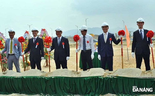  The ground breaking ceremony of an engine casting plant for the Niwa Foundry Viet Nam Company at Da Nang’s Hi-tech Park