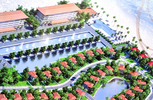  An architect's drawing of the Oriental Sea Villas and Hotel project