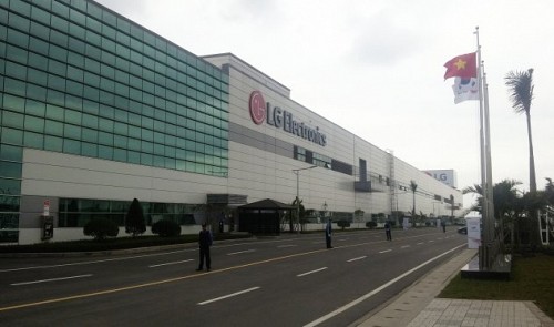 The LG plant is seen in Hai Phong City