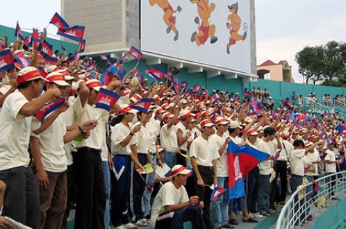 Khán giả trên sân vận động Thống Nhất TP.HCM khi Việt Nam đăng cai SEA Games 2003. Ảnh: N.K