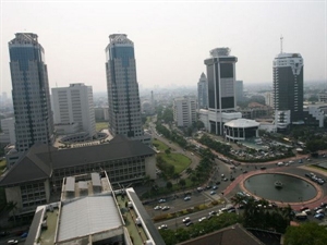 A corner of Indonesia's Jakarta capital 