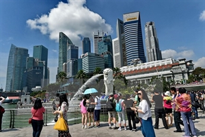 Visitors to Singapore