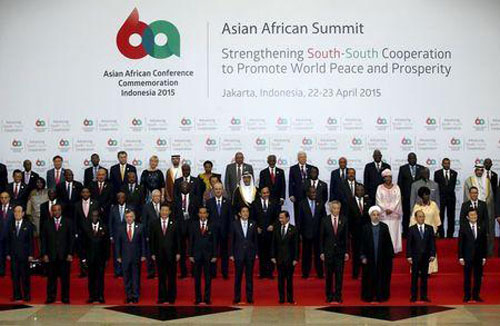 Hội nghị thượng đỉnh Á - Phi khai mạc tại Jakarta ngày 22-4.  	                           Ảnh: Reuters