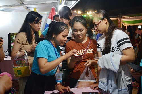 Visitors at the festival