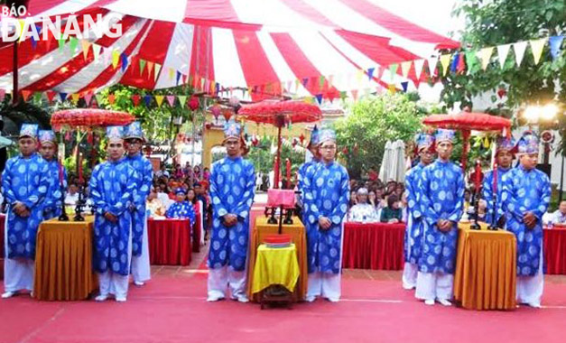 Lễ chánh tế tại lễ hội đình làng Hải Châu