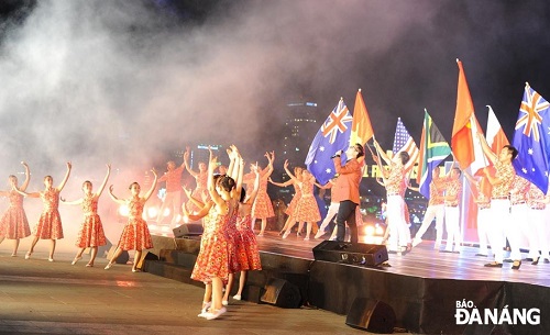 An impressive musical performance at the opening ceremony.