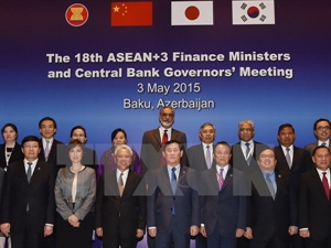 Officials at the AFMGM+3 pose for a photo (Photo: Yonhap/VNA)