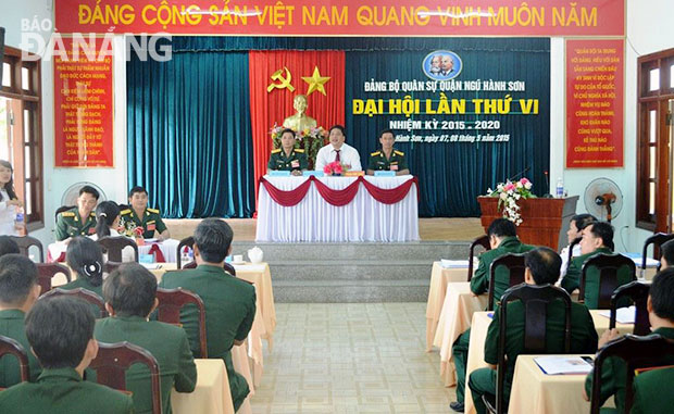 Đại hội Đảng bộ Quân sự quận Ngũ Hành Sơn lần thứ 6 đề ra nhiều giải pháp chủ yếu cho nhiệm kỳ 2015-2020.