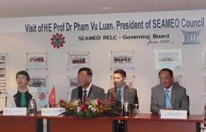 Education Minister Pham Vu Luan at the SEAMEO 47