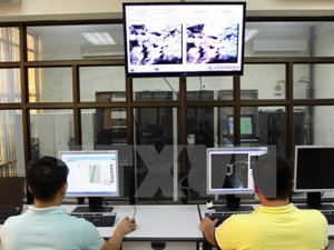 Satellite images are processed at the National Remote Sensing Centre (Photo: VNA)