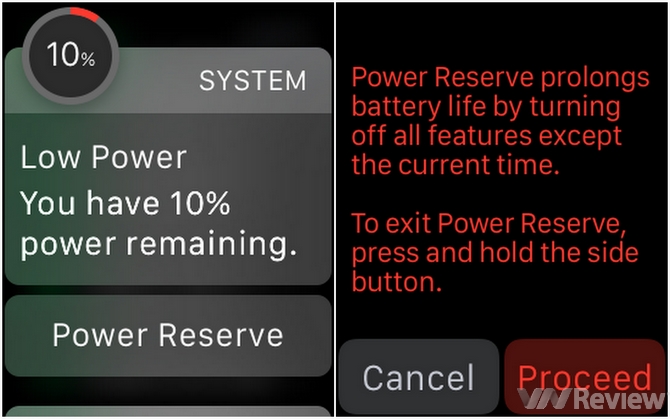 Chế độ tiết kiệm pin Power Reserve của Apple Watch 