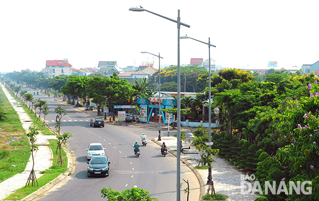 Một góc Khuê Trung hôm nay nhìn từ cầu Nguyễn Tri Phương.