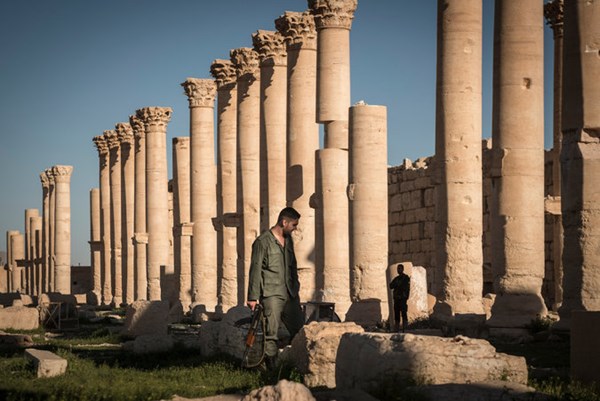 Thành cổ Palmyra 2.000 năm tuổi của Syria có nguy cơ bị IS hủy hoại (ảnh: NY Times)