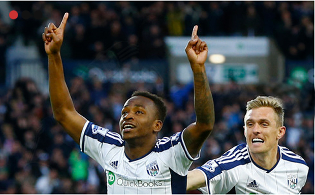 Saido Berahino - người hùng của West Brom trong chiến thắng trước Chelsea - Ảnh: Reuters