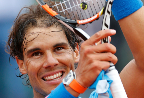 Nadal như tươi trẻ lại khi thi đấu ở Roland Garros. Ảnh: Reuters.