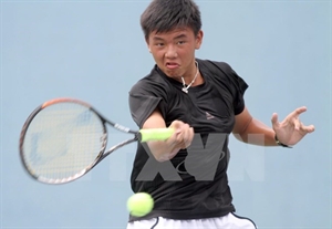 Vietnamese tennis player Ly Hoang Nam. Photo: VNA