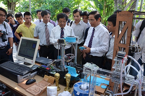 Some products on display at the tech show (Source: dut.edu.vn)