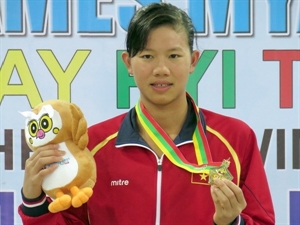 Anh Vien swimmer at SEA games 27 (Photo: VNA)