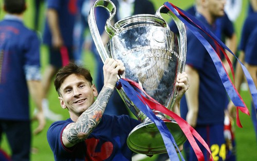 Messi thi đấu rất xuất sắc ở mùa giải 2014-2015 (Ảnh: Reuters)