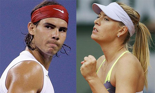 Nadal và Sharapova đang trải qua những thời khắc khó khăn.