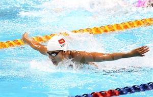 Swimmer Nguyen Thi Anh Vien (Photo: VNA)