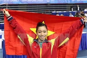 Gymnast Phan Thi Ha Thanh (Photo: VNA)