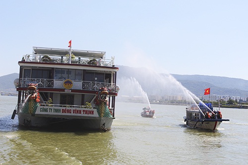   The fire-fighting practice in progress (Source: pccc.danang.gov.vn)