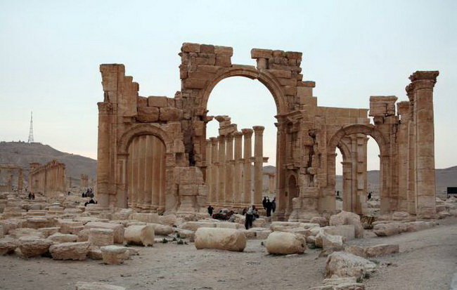 Một góc thành phố cổ Palmyra - Ảnh: Reuters