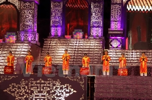 Hue royal court music performance at 2014 Hue Festival (Photo: VNA)